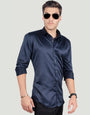 VITO NAVY BLUE SOLID SHIRT