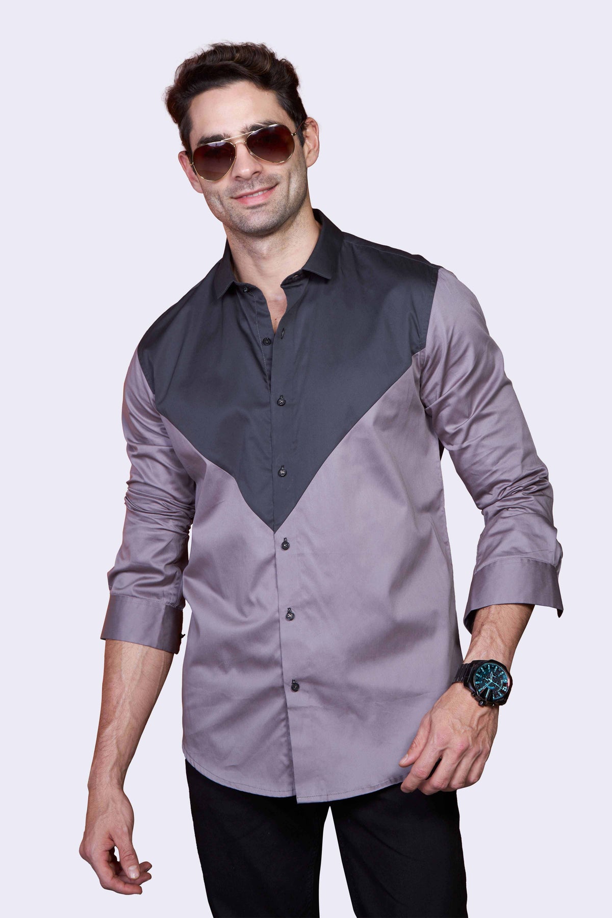 vortex-gray-v-style-party-wear-shirt