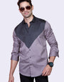 VORTEX GRAY V STYLE PARTY WEAR SHIRT