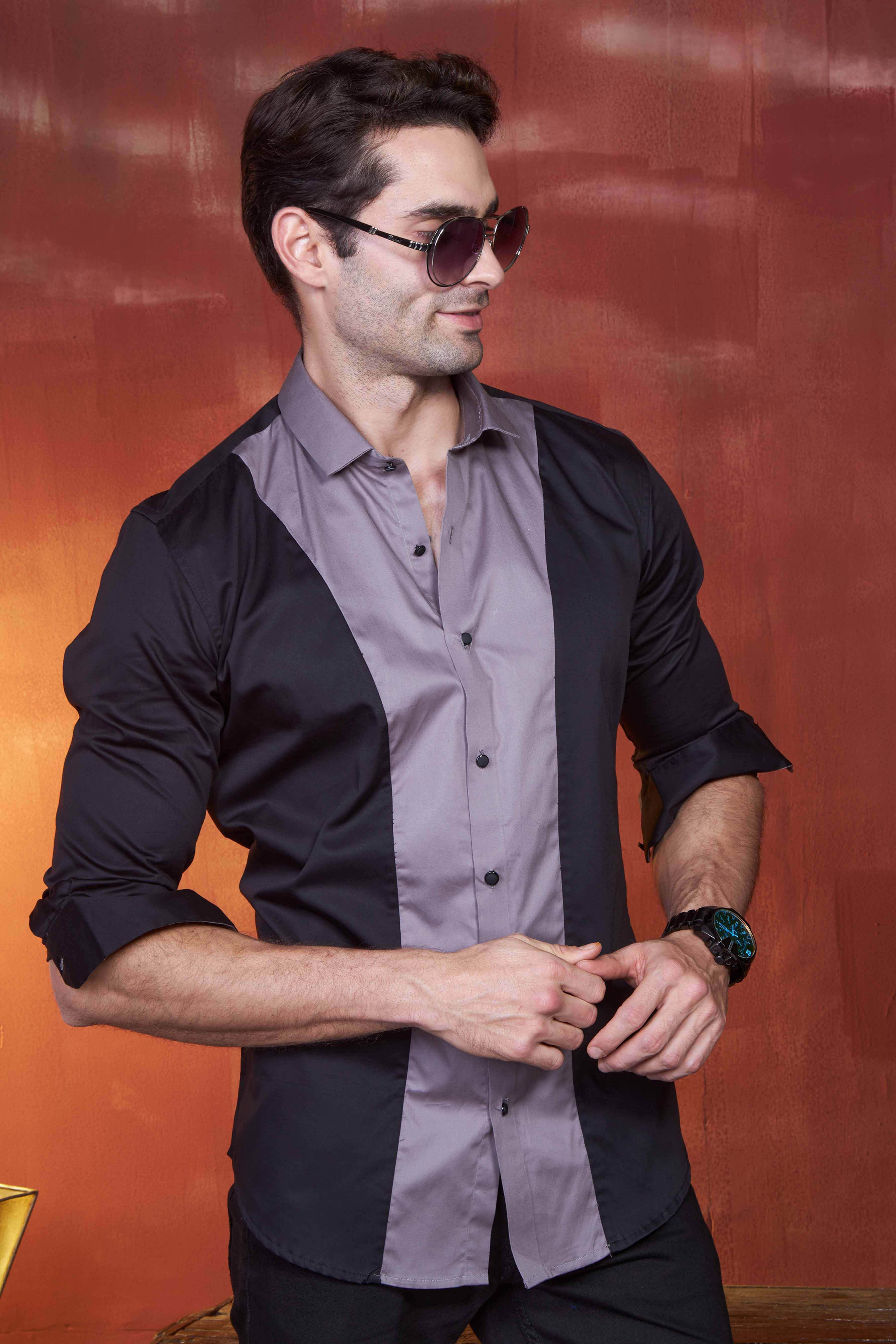 vibrant-curved-stripes-black-party-wear-shirt