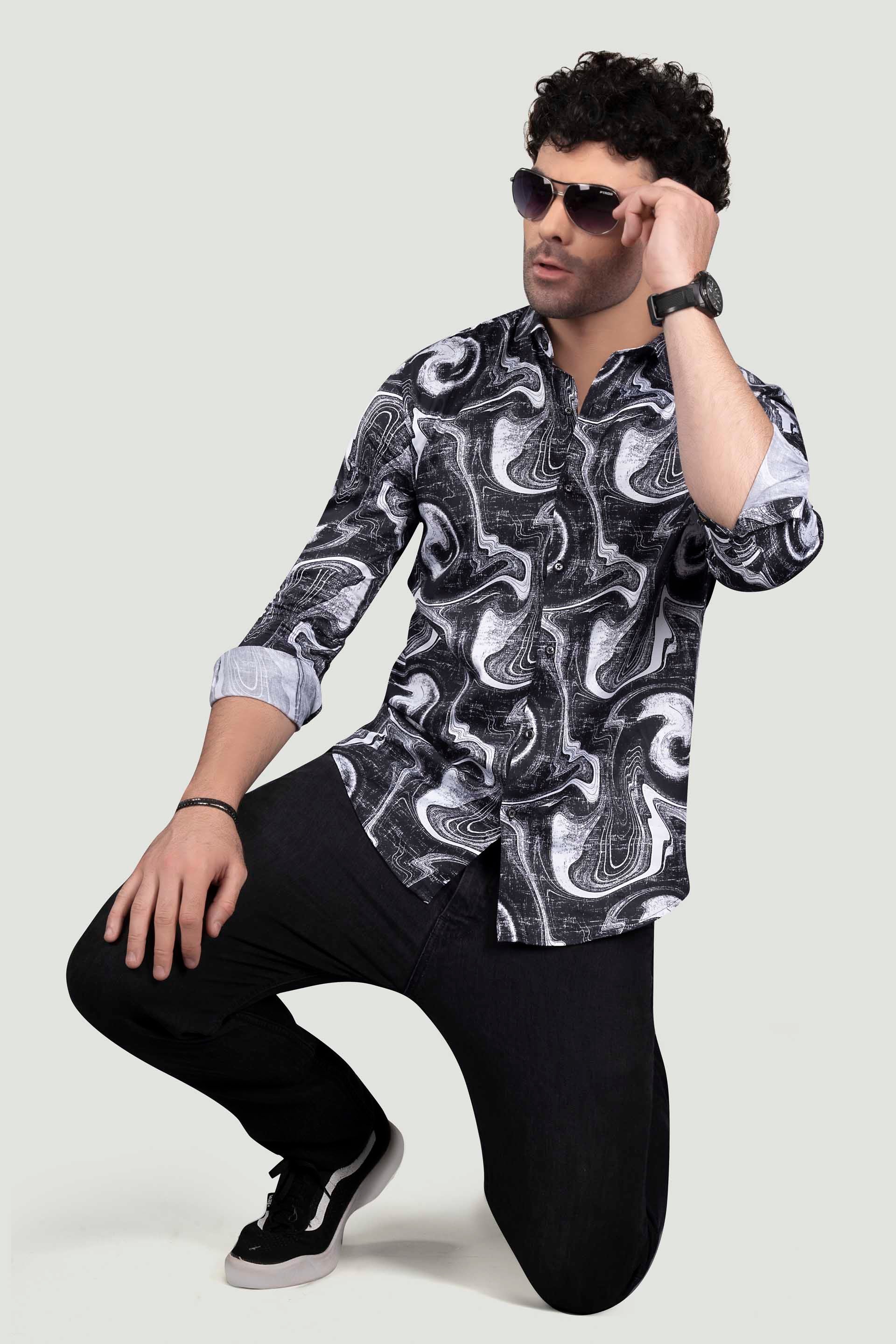 vibrant-charles-black-giza-cotton-club-wear-shirt