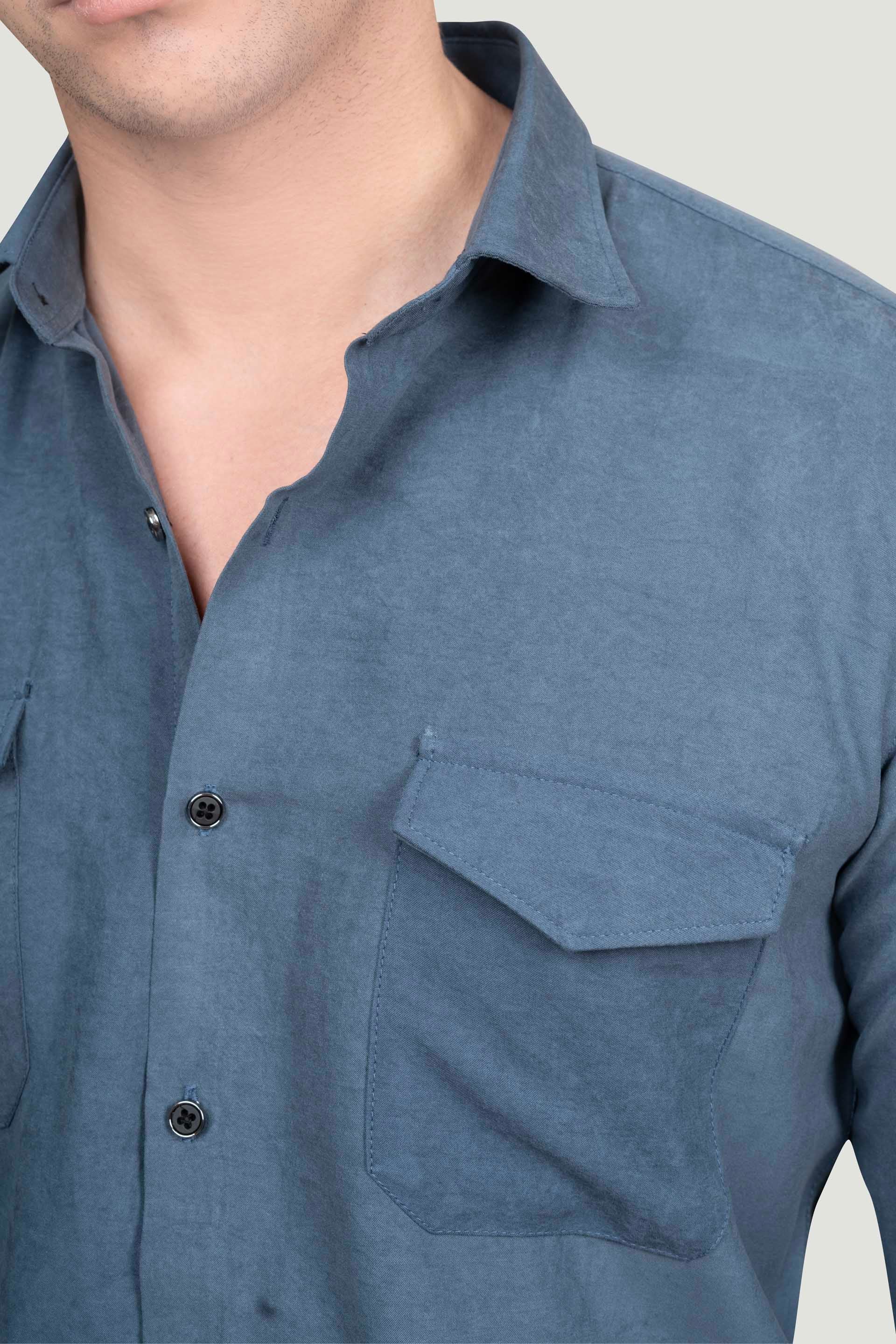 vibrant-double-pocket-david-blue-solid-shirt