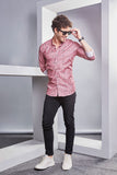 vibrant-jibril-pink-print-striped-shirt