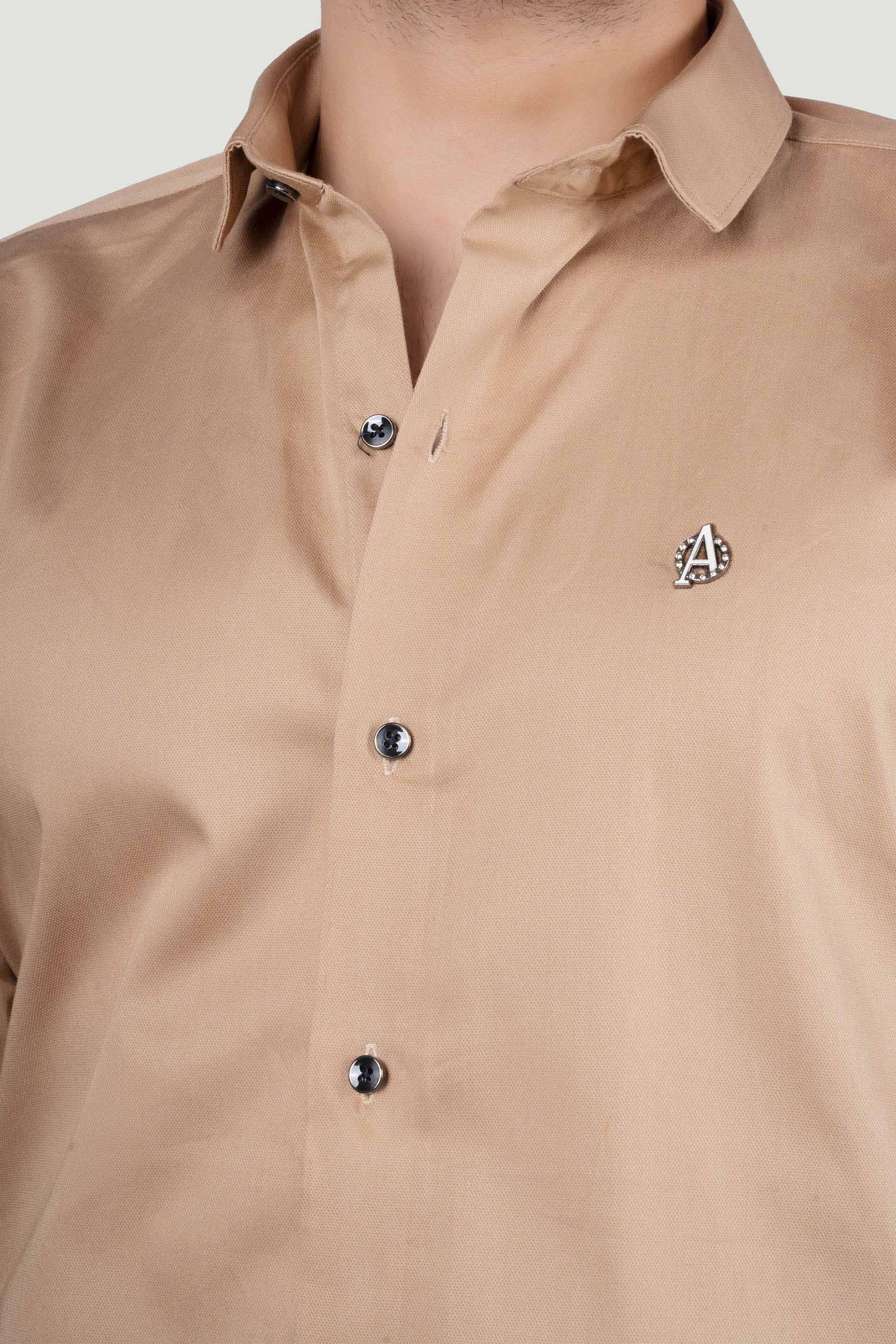 vibrant-nicholas-beige-solid-shirt