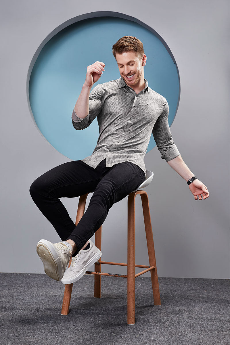 vibrant-remington-grey-stripe-printed-shirt