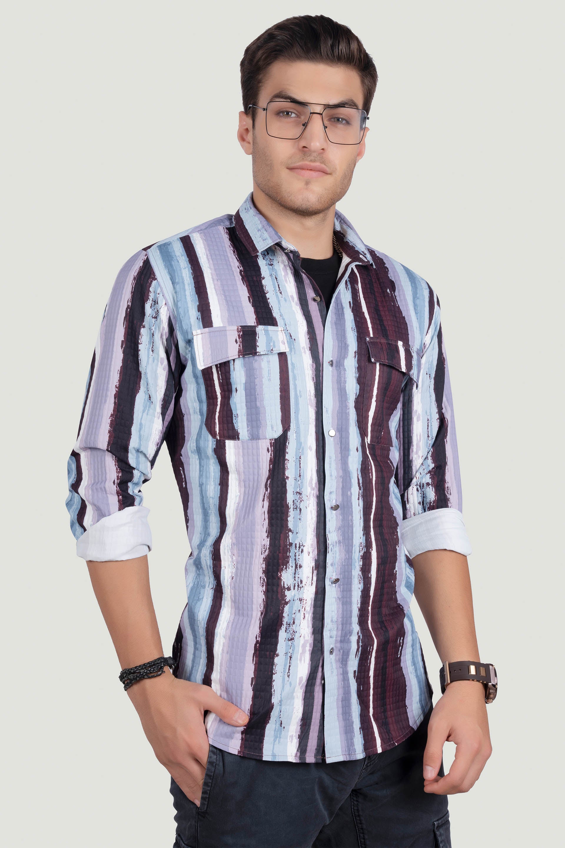 DOUBLE POCKET RICHARD MULTI OVERSHIRT