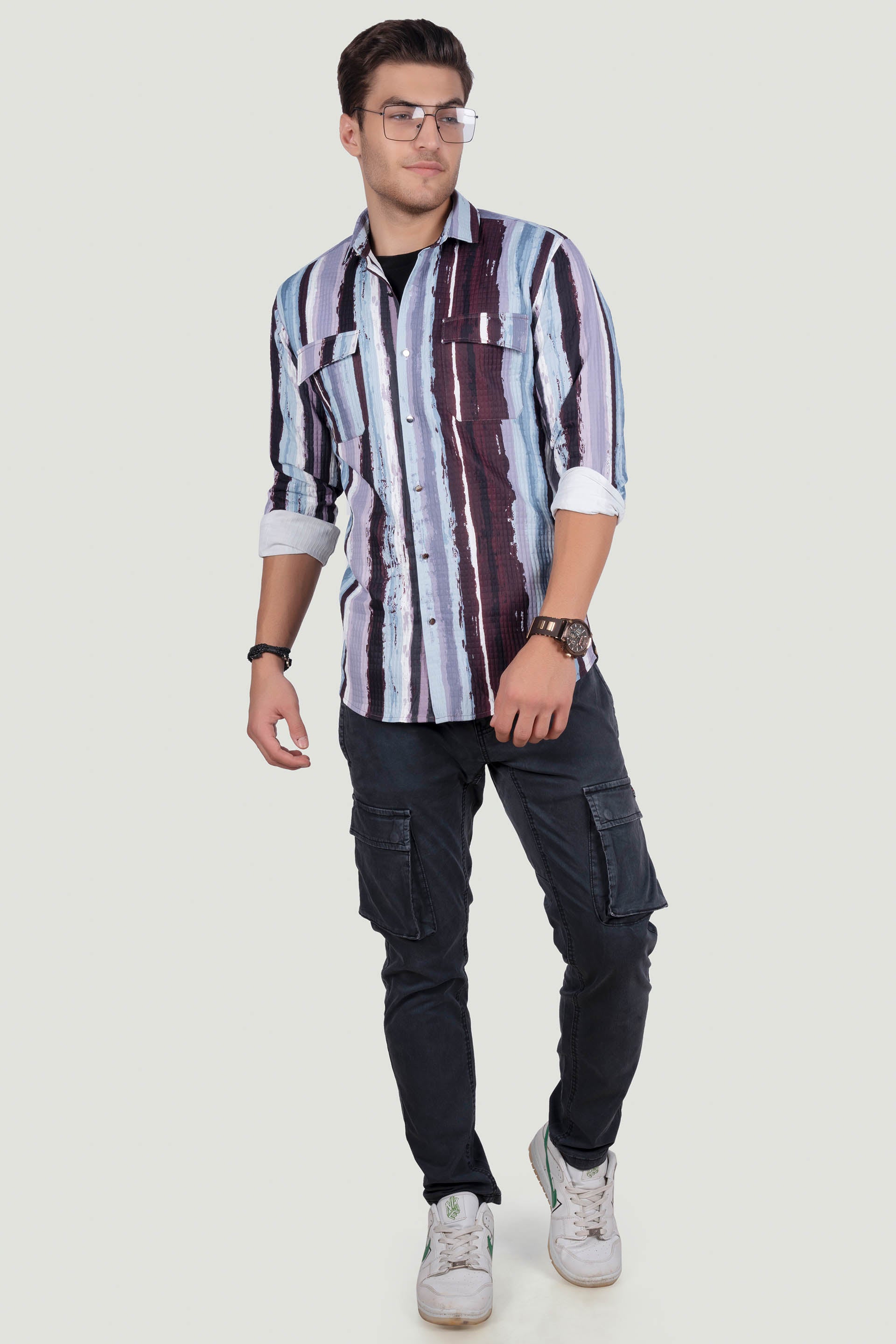 DOUBLE POCKET RICHARD MULTI OVERSHIRT