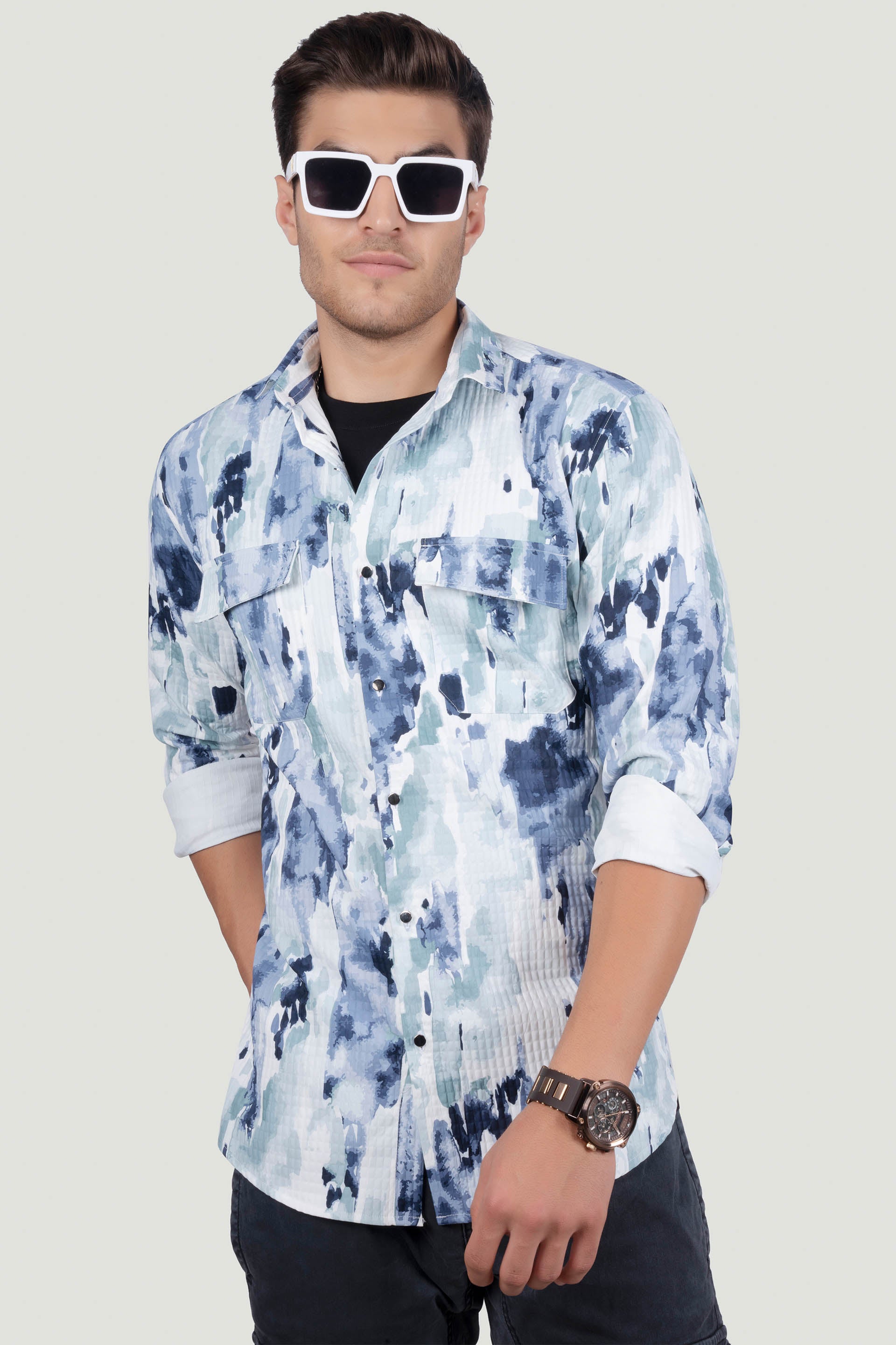 DOUBLE POCKET KENNETH MULTI OVERSHIRT