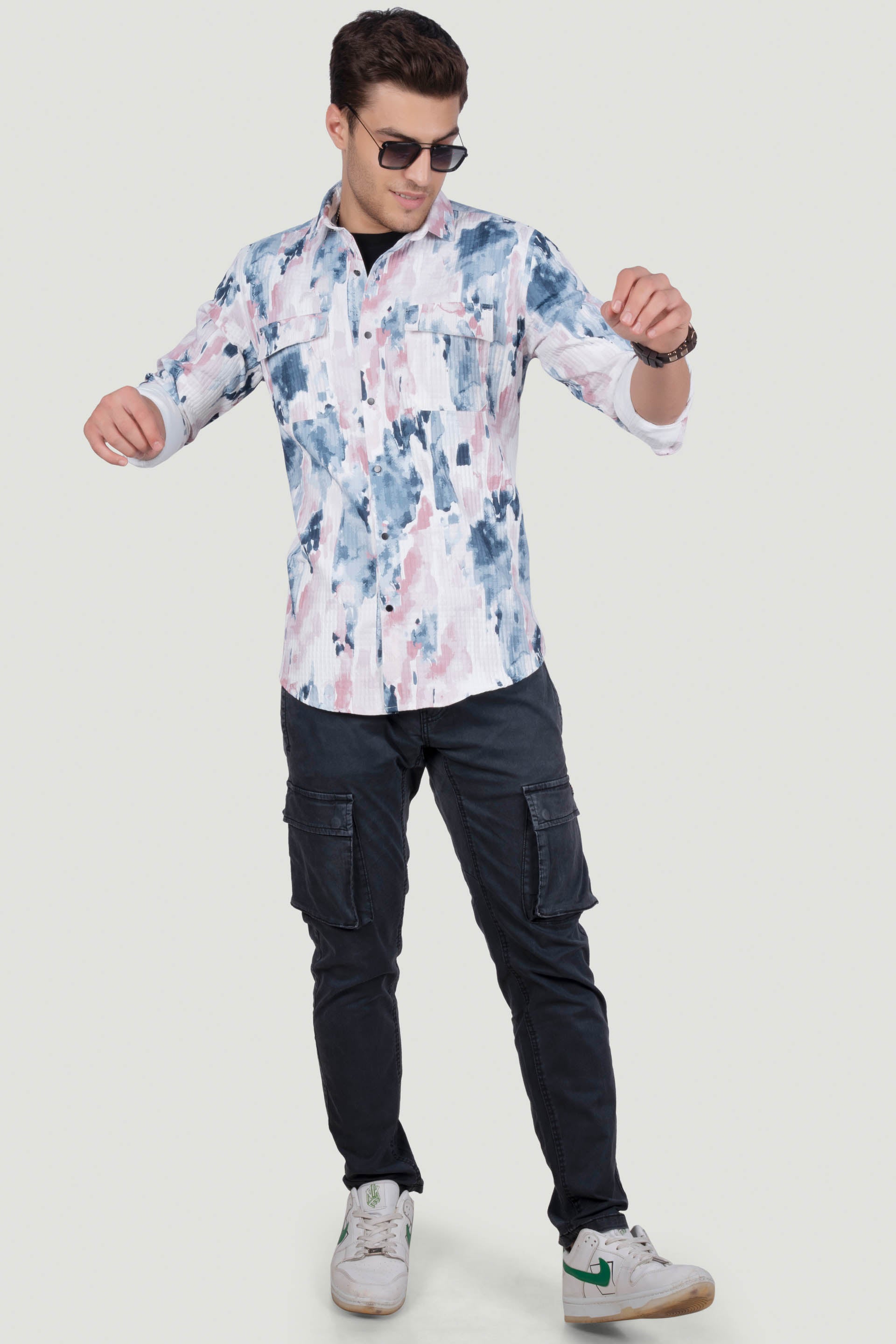 DOUBLE POCKET LEONARD MULTI OVERSHIRT