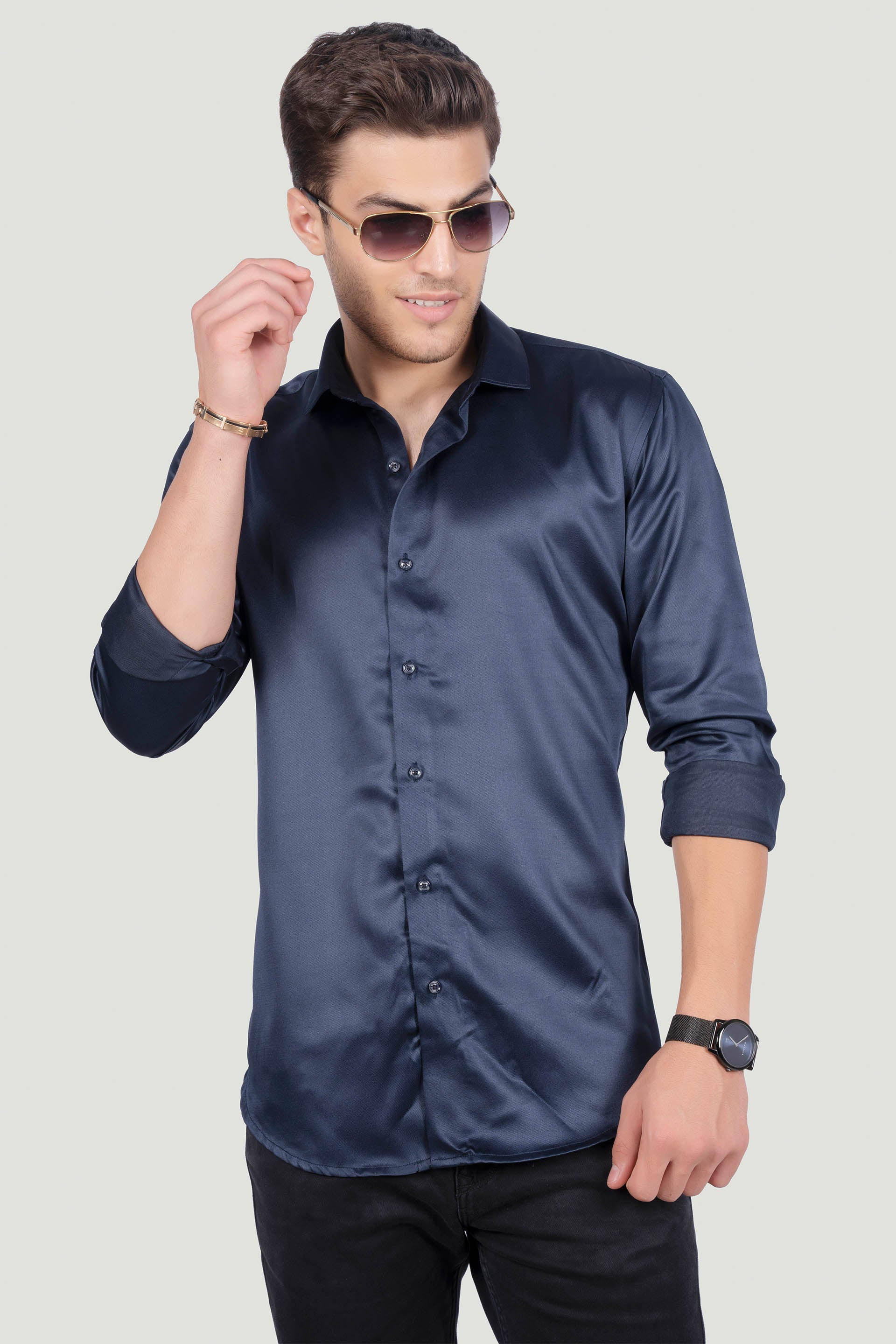 CESARIO NAVY BLUE SOLID