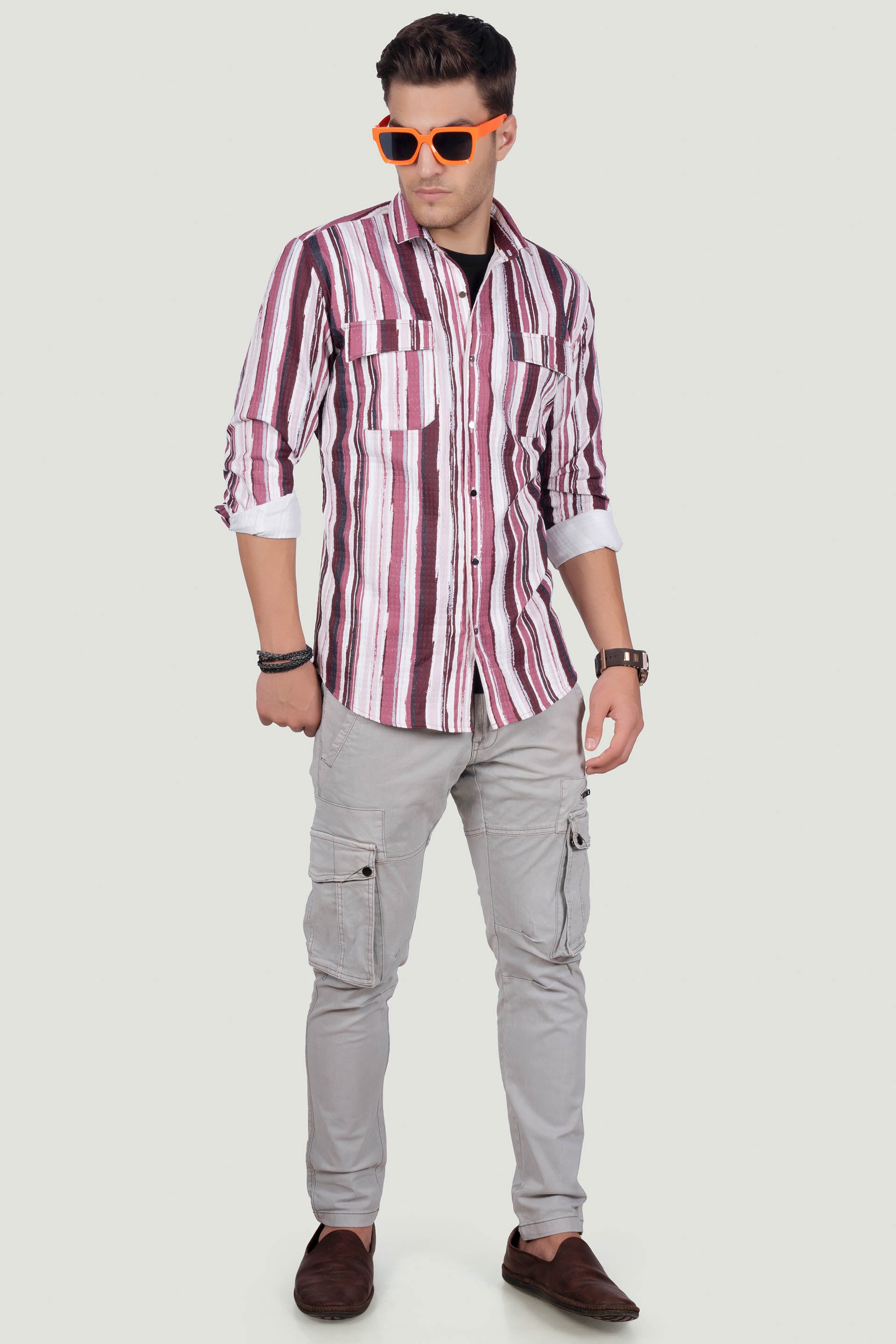 DOUBLE POCKET CHRISTOPHER PINK OVERSHIRT