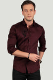 KELLEN MAROON DESIGNER SHIRT