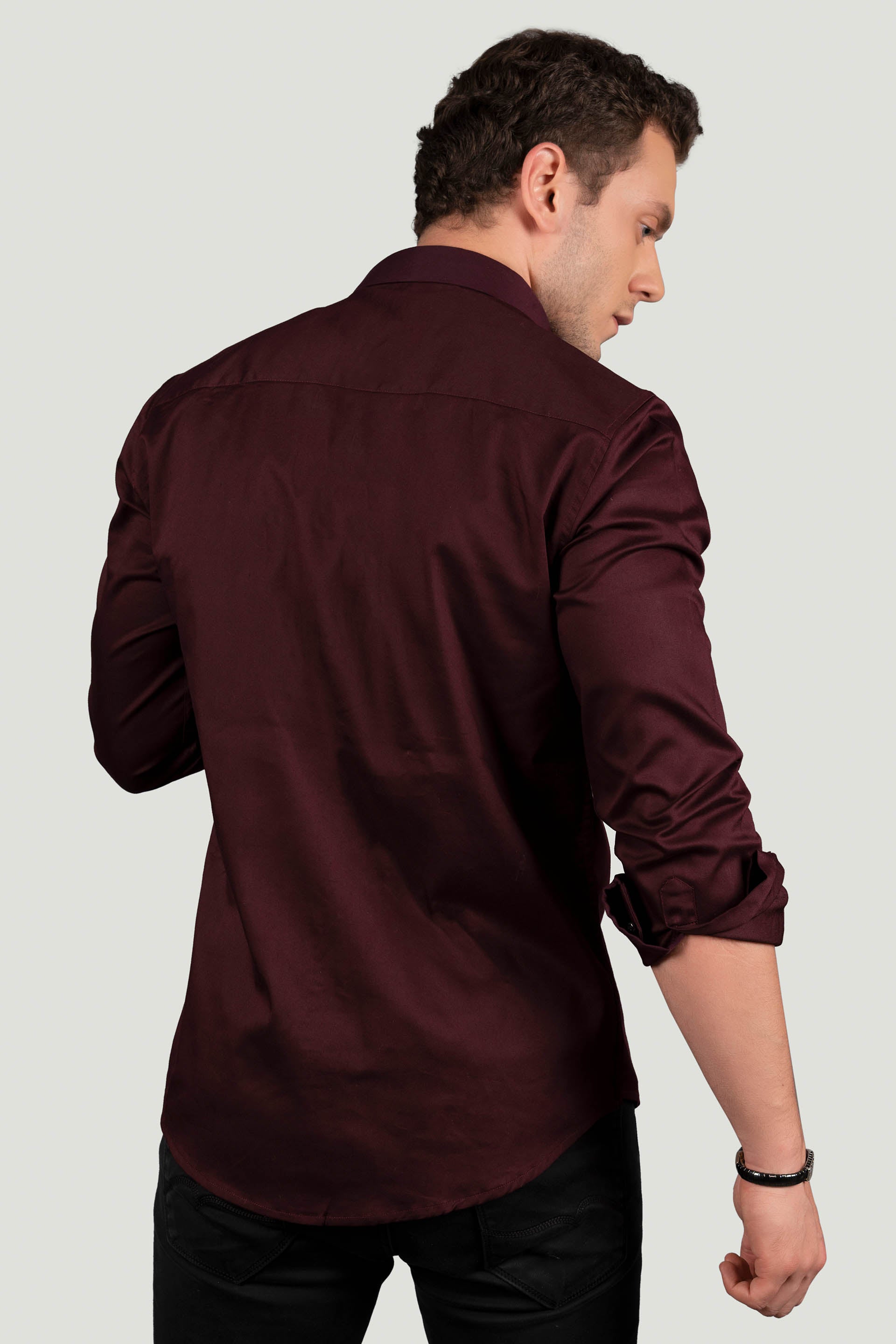 KELLEN MAROON DESIGNER SHIRT