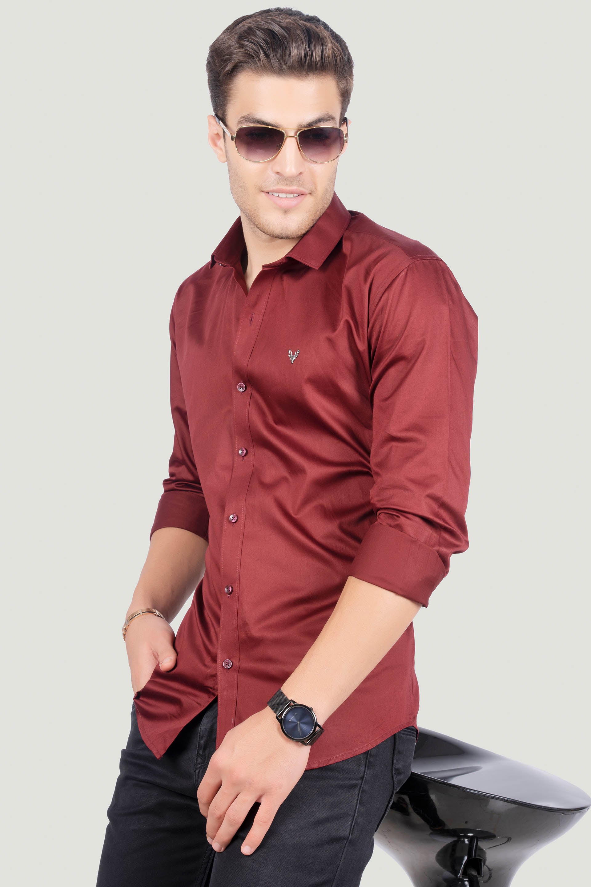 GAIO MAROON SOLID