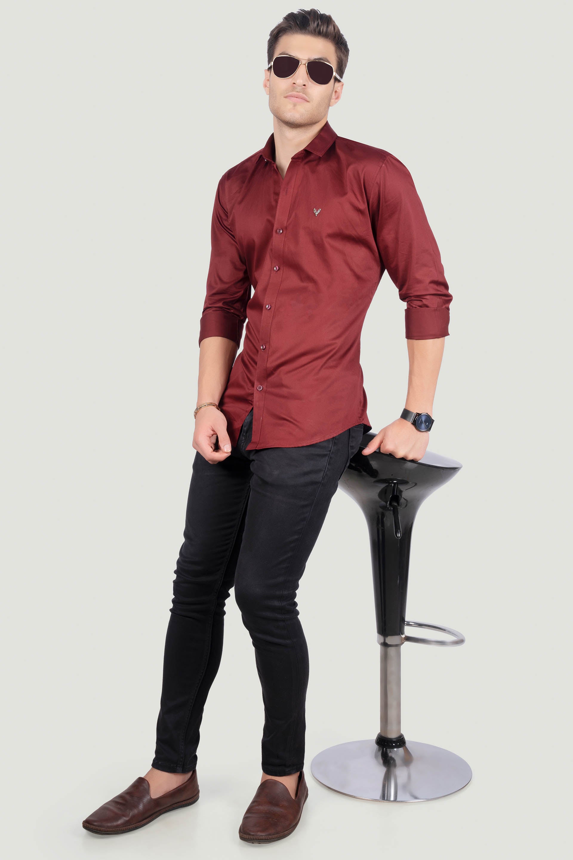 GAIO MAROON SOLID